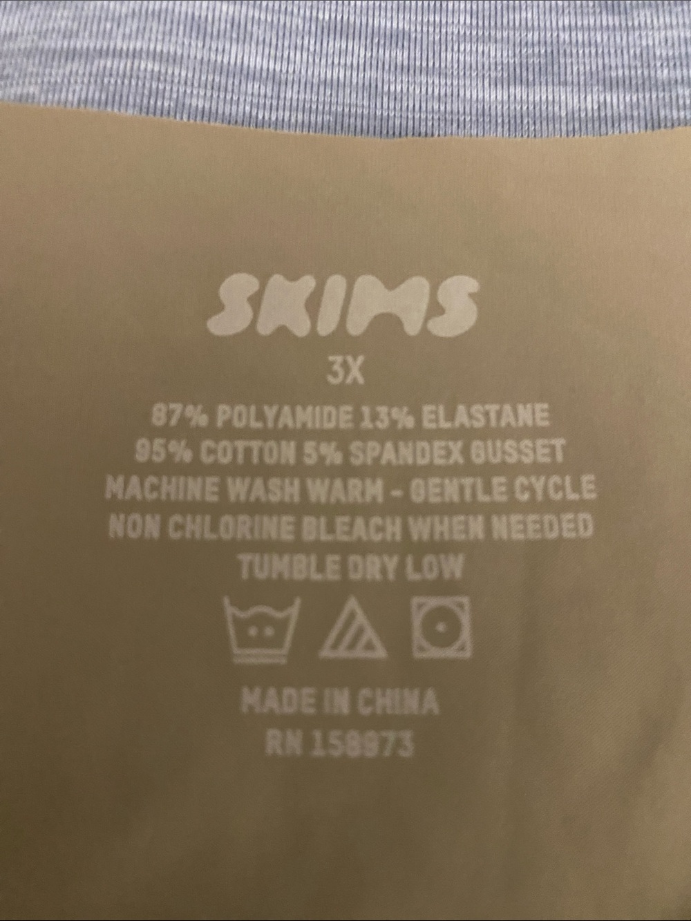 3/$30 SKIMS Seamless Thong Bikini Bottoms - Beige - Picture 2 of 4